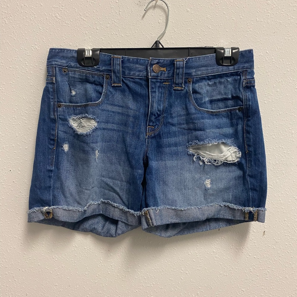 J. Crew Women's Denim Distressed Jean Shorts 
Size 27